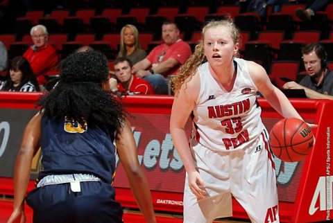 Austin Peay Women's Basketball beats Murray State 75-63 at the Dunn Center Saturday afternoon. (APSU Sports Information)