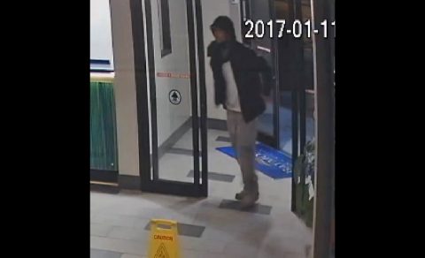 Robbery suspect entering the Baymont Inn at 4206 Franklin Commons Court. (Franklin Police Department) Robbery suspect entering the Baymont Inn at 4206 Franklin Commons Court. (Franklin Police Department)