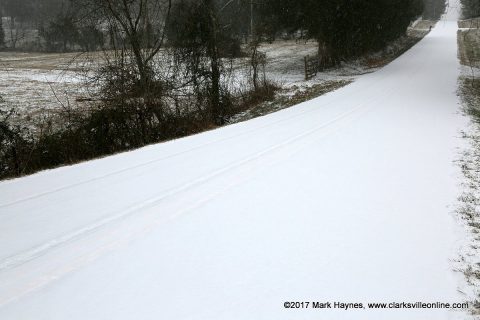 Road conditions are worsening as snow continues to fall across Clarksville-Montgomery County.