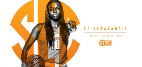 Tennessee Women's Basketball (9-4/1-0 SEC) hits the road after five straight games at home, taking on Vanderbilt (10-4/0-1 SEC) in Nashville on Thursday night. (Tennessee Athletics Department)