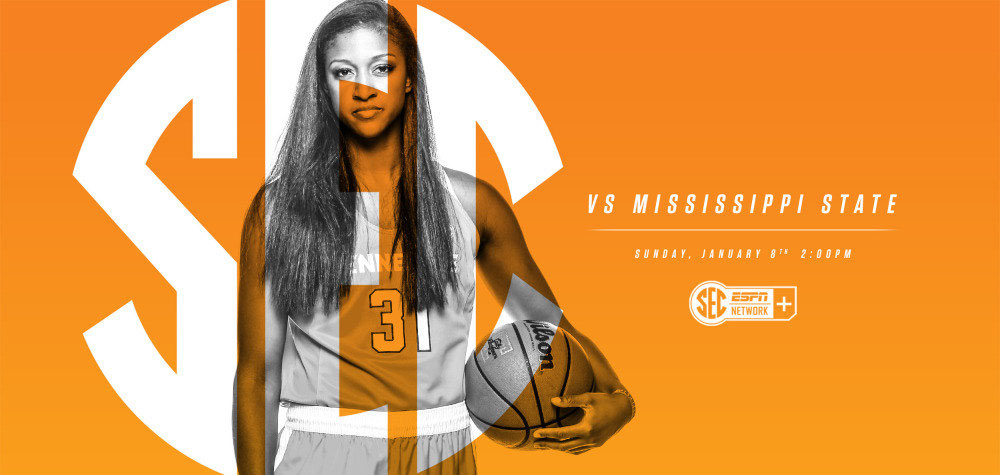 Tennessee Lady Vols takes on Mississippi State Bulldogs Sunday at 1:00pm CT at Thompson-Boling Arena. (Tennessee Athletics Department)