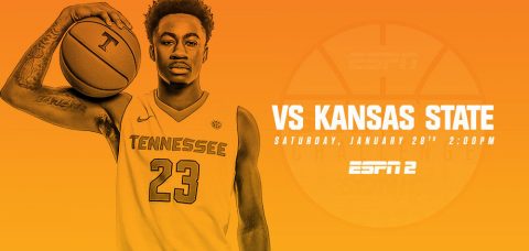 Saturday's SEC/Big 12 Challenge game between Tennessee Vols and Kansas State tips off at 1:00pm CT on ESPN2. (Tennessee Athletics Department)