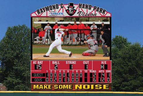 New Video Score Board coming to Austin Peay's Raymond C. Hand Field this year courtesy of James Corlew Chevrolet Cadillac dealership. (Artists Concept)