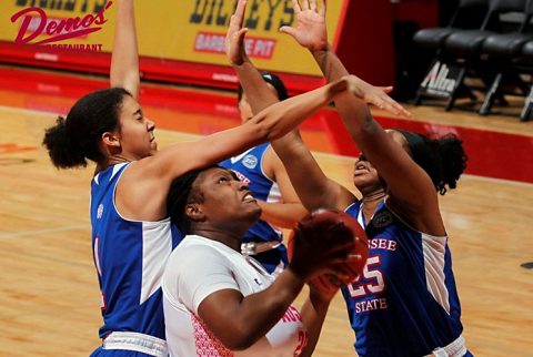 Austin Peay Women's Basketball beats Tennessee State Saturday for fourth straight home win. (APSU Sports Information)