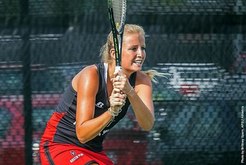 Austin Peay Women's Tennis gets 4-3 win at Evansville Friday night. (APSU Sports Information)