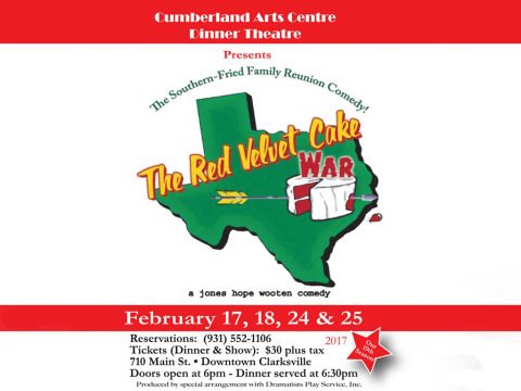 Cumberland Arts Centre Dinner Theatre to present comedy “Red Velvet Cake War” in February