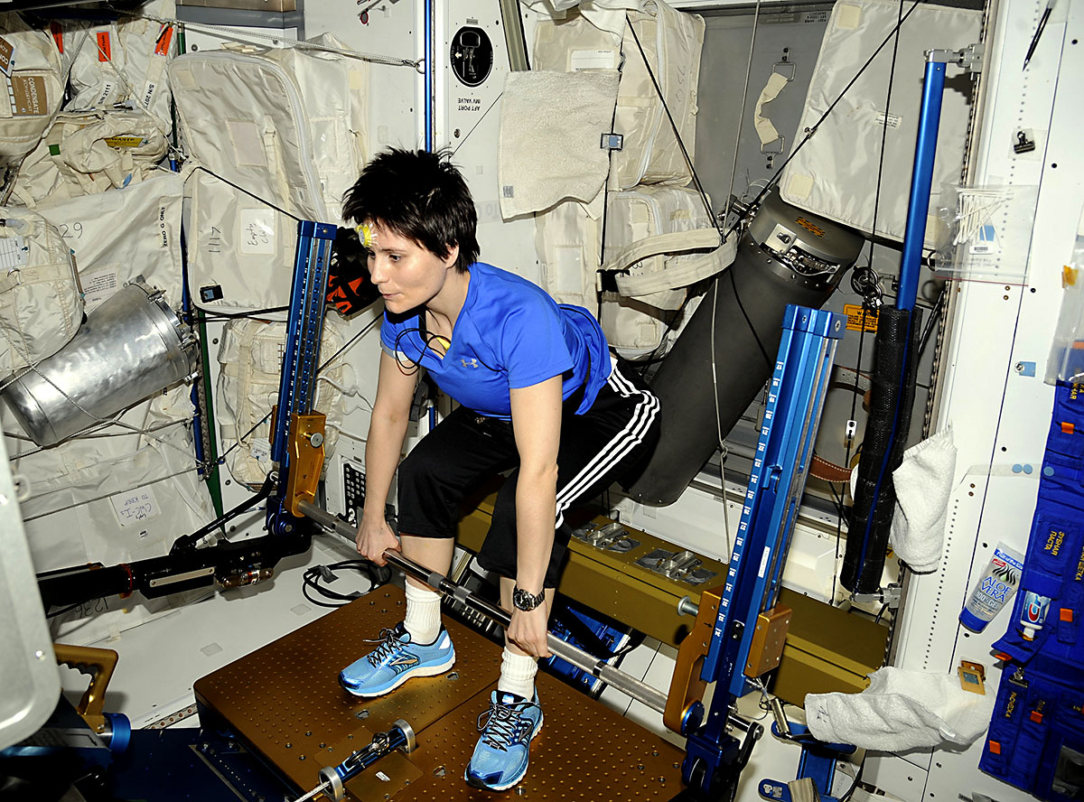 Astronauts Exercising In Space astronauts-exercising-in-space