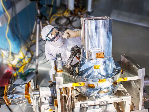 NASA's Stratospheric Aerosol and Gas Experiment III (SAGE III) instrument. (NASA) NASA's Stratospheric Aerosol and Gas Experiment III (SAGE III) instrument. (NASA)