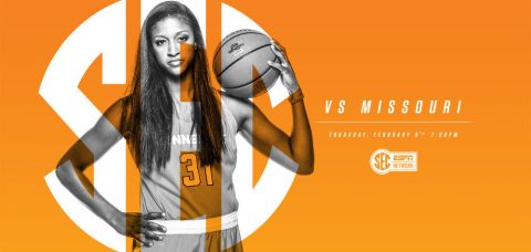 Tennessee Women's Basketball takes on Missouri Tigers in an SEC showdown at Thompson-Boling Area Thursday at 6:00pm CT. (Tennessee Athletics Department)