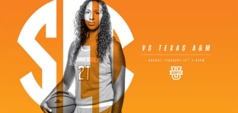 Tennessee Lady Vols play Texas A&M Sunday at Thompson-Boling Arena. Tip off is at 1:00pm CT. (Tennessee Athletics Department)