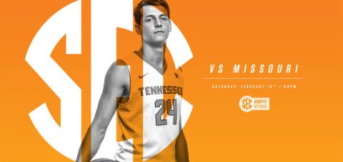 Tennessee Men's Basketball's Saturday tip-off against Missouri at Thompson-Boling Arena is slated for 12:00pm CT on SEC Network. (Tennessee Athletic Department)