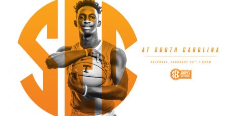 Tennessee Vols game against South Carolina tip-offs Saturday at Colonial Life Arena at 12:00pm CT on SEC Network. (Tennessee Athletics Department)