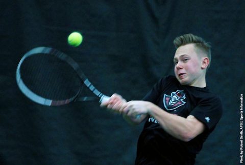 APSU Men's Tennis begins 2017 OVC Season with convincing win over Tennessee State, Friday. (APSU Sports Information)