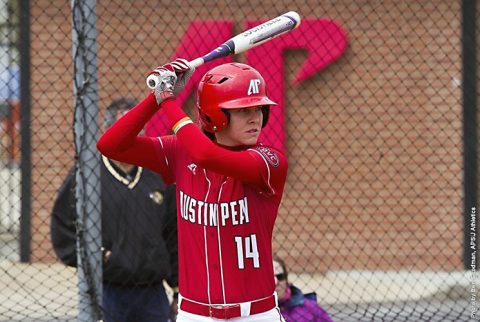 Austin Peay Softball sophomore Kendall Vedder hit a two run home run against Northern Illinois, Saturday. (APSU Sports Information)