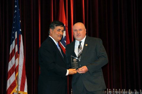 MCSO's Darrell Allison receives the United States Attorney Award for Excellence in Law Enforcement.