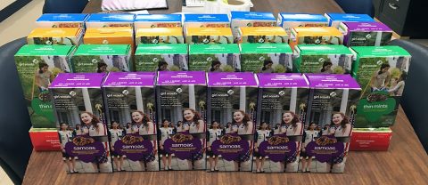 Girl Scout Cookies delivered to the Montgomery County Sheriff’s Office. 