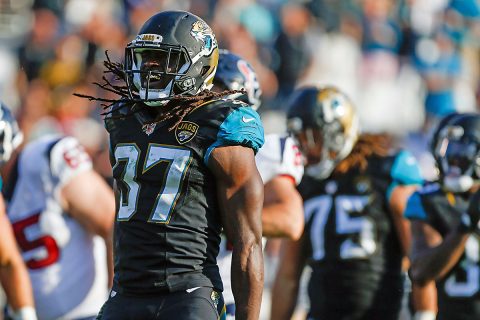 Jacksonville Jaguars strong safety Johnathan Cyprien (37) agrees to contract terms with the Tennessee Titans. (Logan Bowles-USA TODAY Sports)