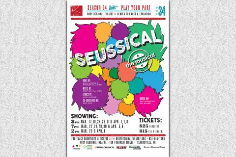 The Roxy Regional Theatre presents "SEUSSICAL: The Musical", March 17th - April 8th.