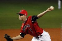 Austin Peay Baseball pitcher John Sparks holds Western Kentucky scoreless through four innings in Governors win Wednesday night. (APSU Sports Information)