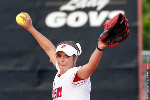 Austin Peay Softball pitcher Kelsey Gross held Belmont Bruins to just four hits Monday at Cheryl Holt Field. (APSU Sports Information)