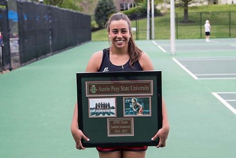 Austin Peay Women's Tennis fell 5-2 to Eastern Kentucky on Senior Day Friday afternoon. (APSU Sports Information)