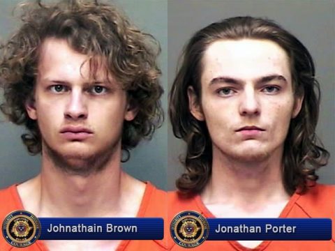 Johnathain Brown and Jonathan Porter were arrested Sunday, April 16th by Clarksville Police for Burglary and Evading arrest.