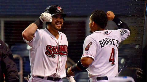 Nashville Sounds get 3-1 home opening win over Oklahoma City Dodgers Tuesday night. (Nashville Sounds)