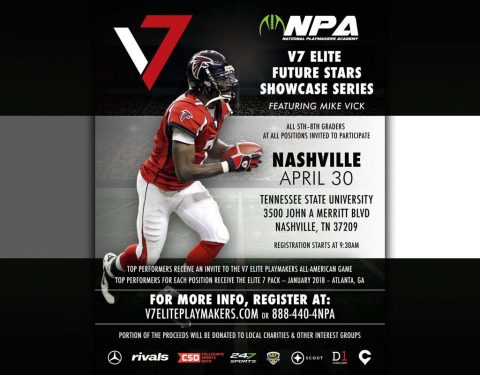 V7 Elite Future Stars Showcase Series event set for April 30th at Tennessee State University.