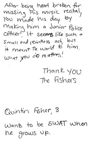 Quintin Fisher's note.