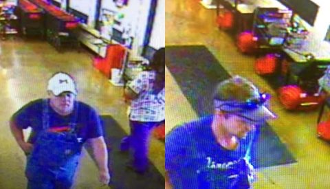 Clarksville Police are looking to identify the two people in this photo. Clarksville Police are looking to identify the two people in this photo.