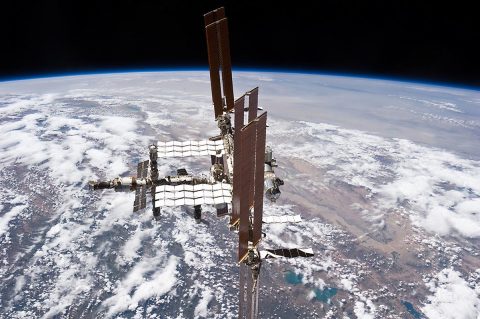 This picture of the International Space Station was photographed from the space shuttle Atlantis as the orbiting complex and the shuttle performed their relative separation in the early hours of July 19th, 2011. (NASA)