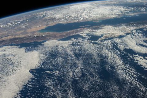 Climate change may eventually change global cloud heights, but scientists need a longer data set to know whether that's happening already. (NASA)