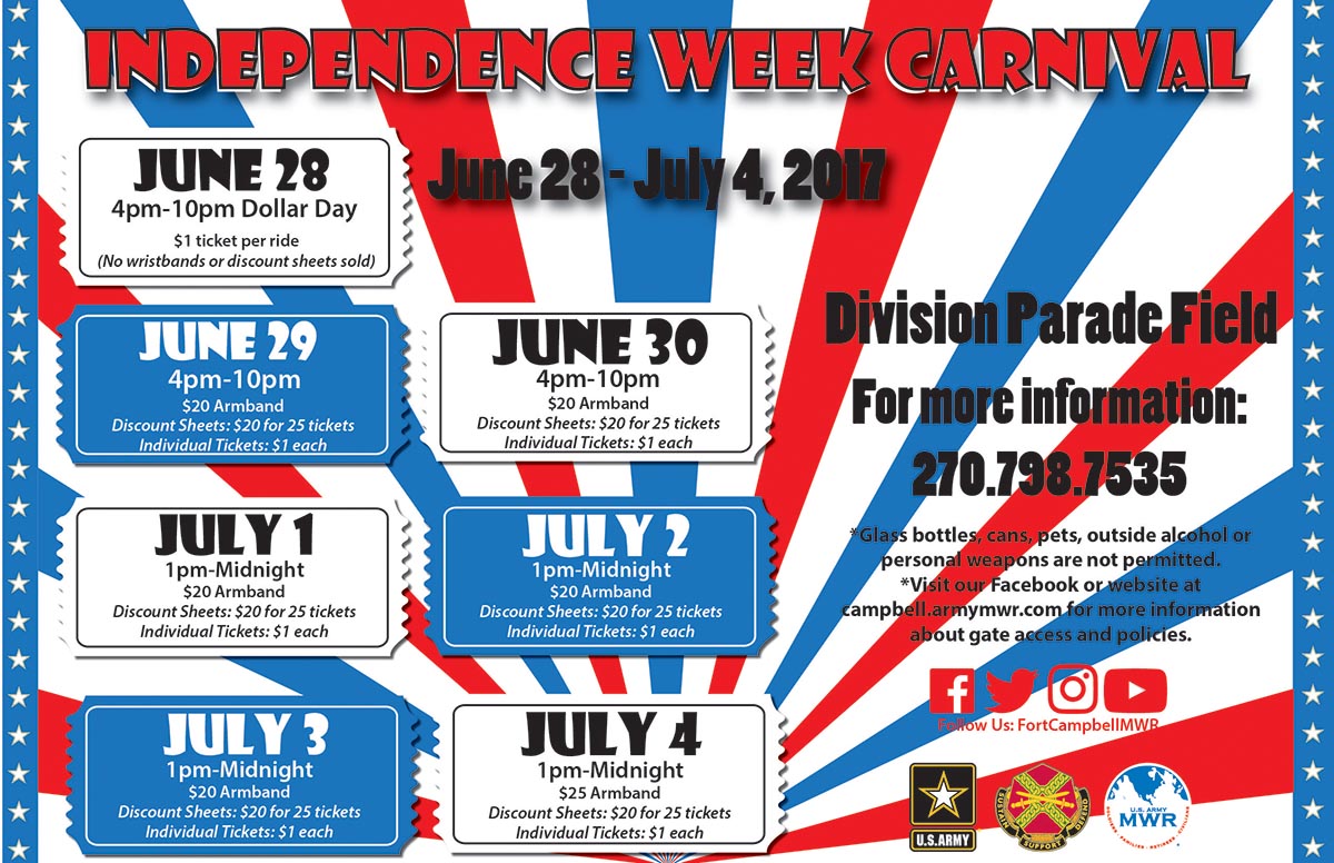 2017 Fort Campbell Independence Week Carnival