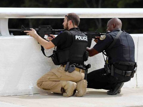 The Clarksville Police Department Tactical Unit was called to Rossview Road at Exit 8 due to an armed suicidal man Thursday, July 20th.