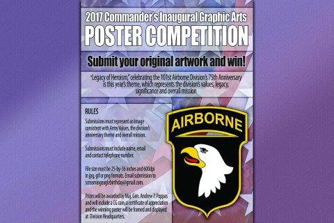 101st Airborne Division 75th Anniversary Poster Competition