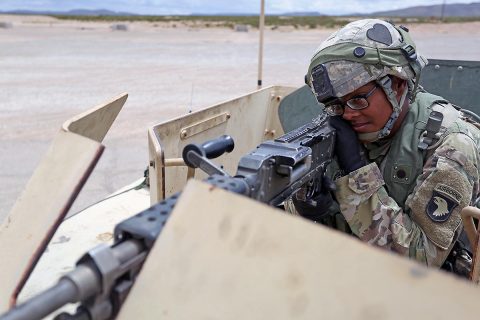 U.S. Army Pfc. Pricilla Jalim with Company B, 526th Brigade Support Battalion, 2nd Brigade Combat Team, 101st Airborne Division, was given the official title of Distinguished Gunner July 14, 2017. (Pfc. Isiah Scott; Combat Camera) 