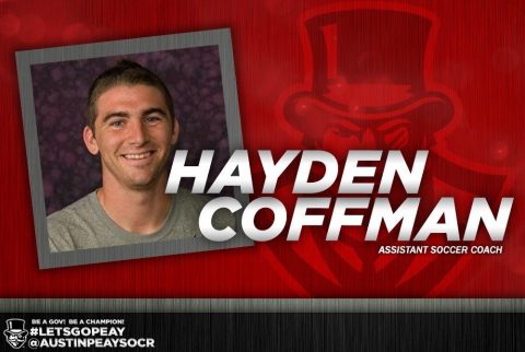 Austin Peay adds Hayden Coffman Soccer Staff. (APSU Sports Information)