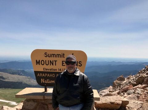 Hank at the Summit of Mount Evans