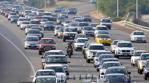 Motorcycle Lane Splitting. (J&P Cycles)