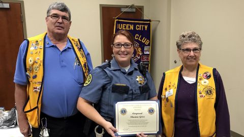 Montgomery County Sheriff’s Corporal Shanna Grice receives the Officers Choice Award.