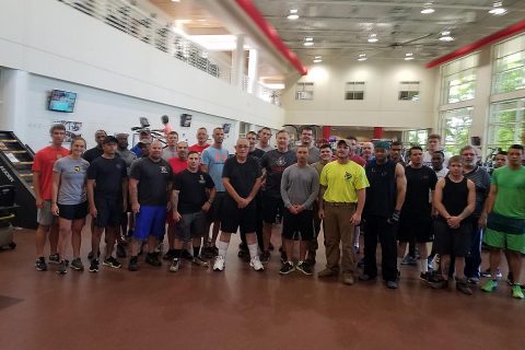 Montgomery County Veterans Treatment Court "All Rise for Exercise" group.