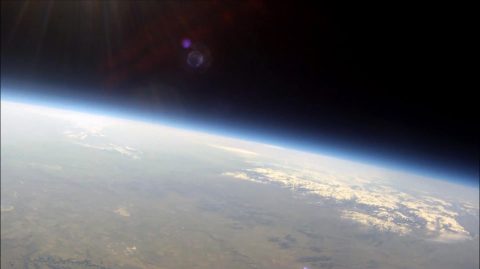 This picture of Montana was taken from the stratosphere (84,000 feet or 25,000 meters) during one of Montana Space Grant Consortium's high-altitude balloon tests on April 19, 2014. (Montana State University)