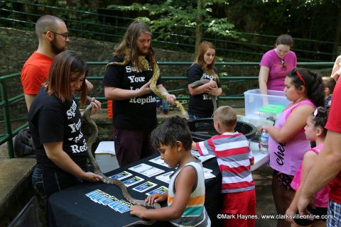 Clarksville Reef & Reptiles at Cooling at the Cave.