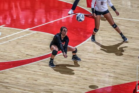 Austin Peay Volleyball's Ginny Gerig has 28 digs in loss to Northern Iowa Sunday at the Dunn Center. (APSU Sports Information)