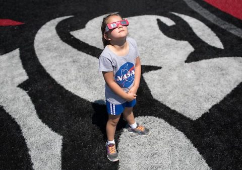 APSU hosts Peayclipse, an event for the community to gather and witness a once in a lifetime solar eclipse at Fortera Stadium on Monday, Aug. 21, 2017. (Taylor Slifko, APSU)