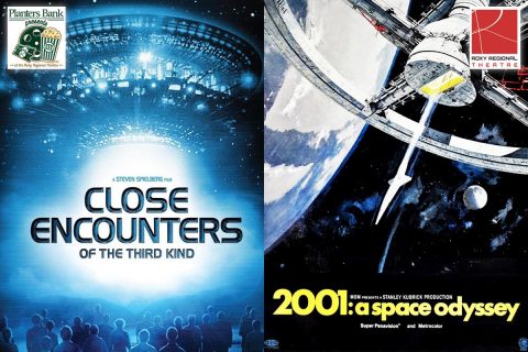 Planters Bank Presents to show "Close Encounters of the Third Kind" on August 20th and then "2001: A Space Odyssey" on August 21st at the Roxy Regional Theatre.