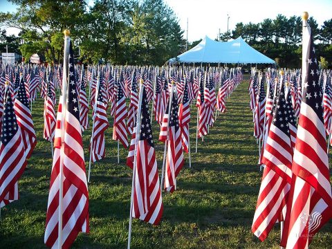 Flags in the Field of Honor Veteran's Tribute