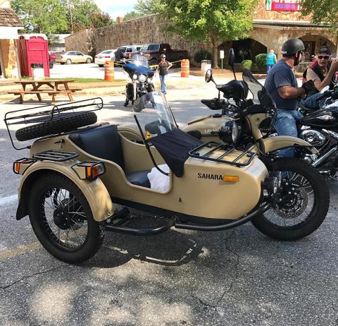 Motorcycle at Mountain View Arkansas.