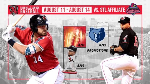 Friday Fireworks, Sunday Family Fun Day, and Prince Fielder Bobblehead Highlight Nashville Sounds Homestand. (Nashville Sounds)