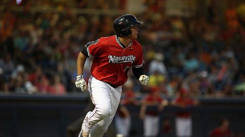 Nashville Sounds Yairo Muñoz Collects Fifth Straight Multi-Hit Effort. (Nashville Sounds)